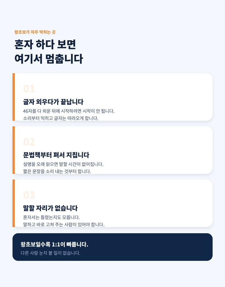 대덕 왕초보일본어과외 - 혼자 하다 막히는 세 가지 자리