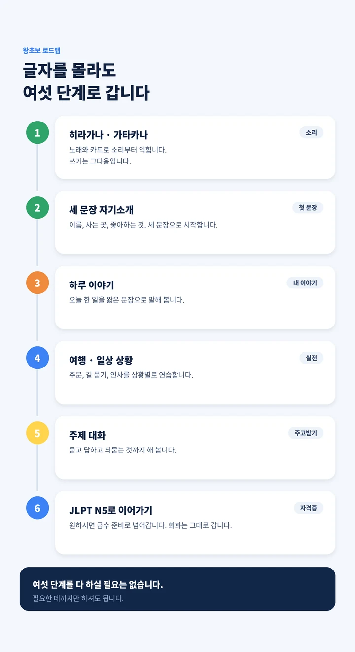 대덕 왕초보일본어과외 - 지금 상태부터 목표까지 레벨 로드맵